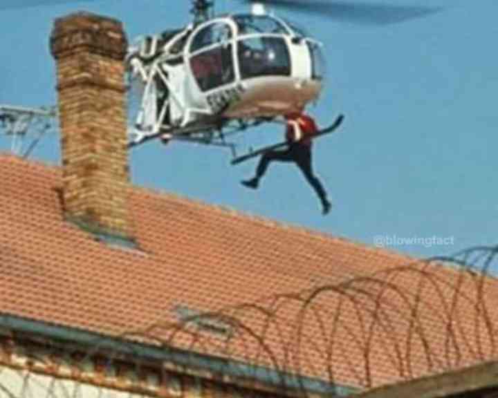 In 1986, Nadine learned to fly a helicopter to rescue her husband Michel from prison - she literally lifted him off the rooftop! | MirrorLog